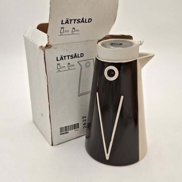 IKEA Lattsald Ceramic Penguin and Baby Coffee Creamer Pitcher Vase Decanter Set - Picture 15 of 15